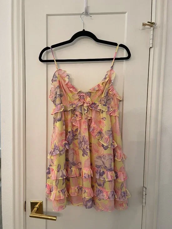 Revolve Lovers + Friends Lenny Mini Dress in Lenny Floral Multi 🌸💛 - Picture 2 of 3